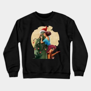 Merry christmas cthulhu Crewneck Sweatshirt